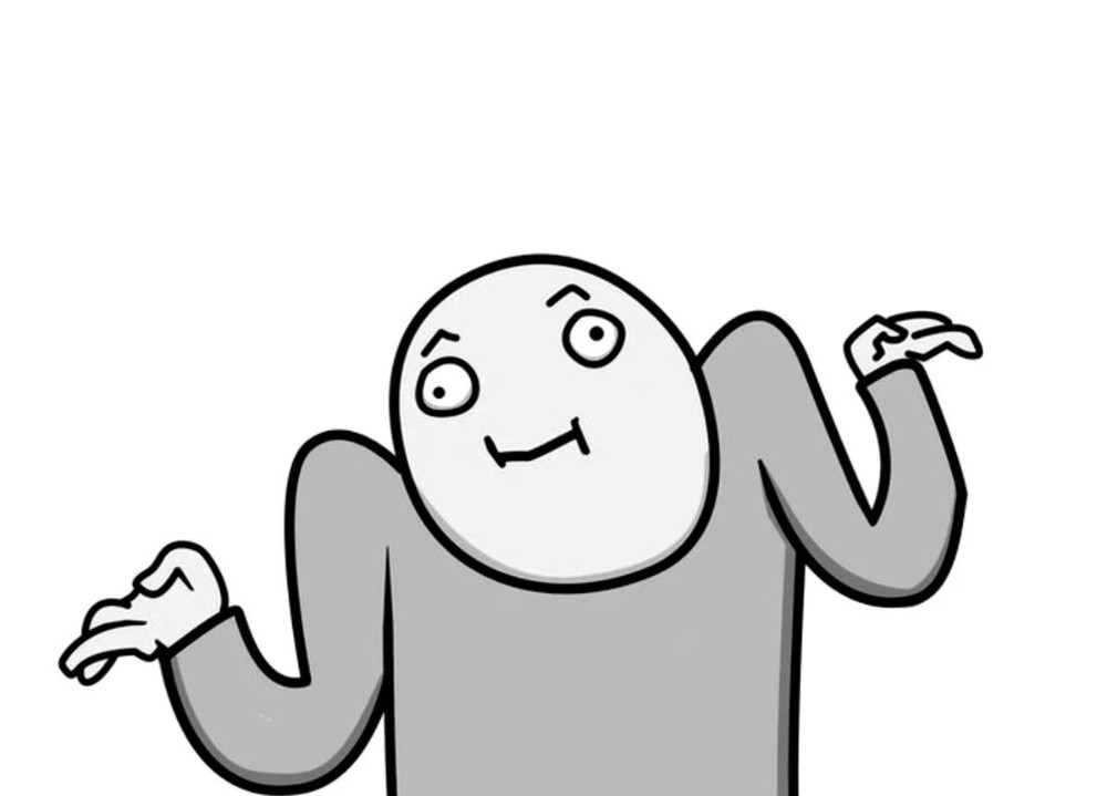 Man shrugging his hands